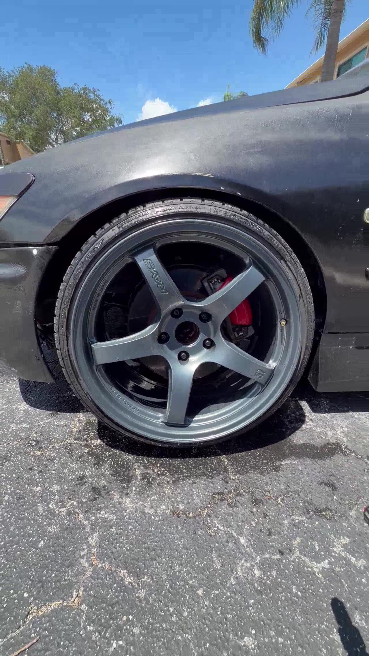 Rays wheels — before decontamination